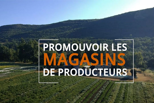 Magasin de producteurs dans le Lubéron